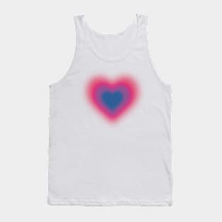 Bisexual blurry heart Tank Top